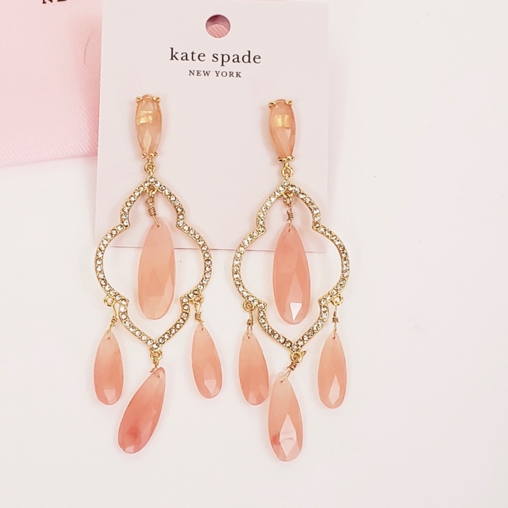 💐Kate Spade Lantern Gems Large Chandelier Earrings 💐